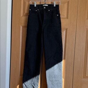 Madewell the perfect vintage Black wide Leg Jean